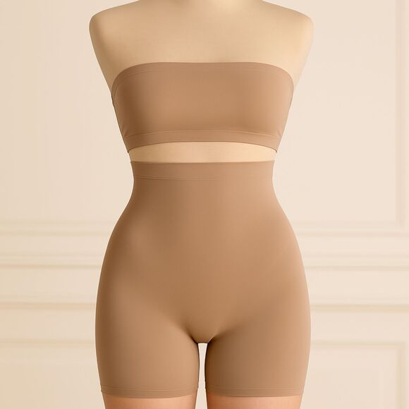 SKIMS High Waist Sculpting Shorts Nude Size L | Seamless Shapewear Control - Picture 1 of 4